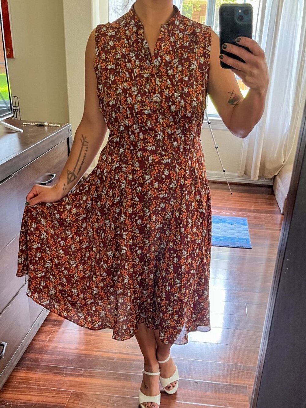 Nanette Lepore floral midi dress